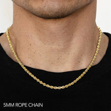 5MM DIAMOND CUT ROPE CHAIN