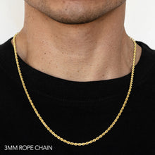 3MM DIAMOND CUT ROPE CHAIN