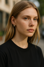 Emerald Cut Stud Diamond Earrings
