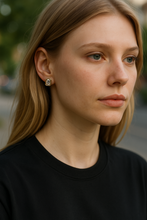 Emerald Cut Stud Diamond Earrings