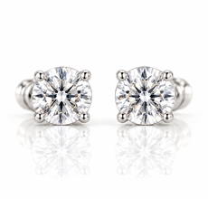 1 CTW Lab-Grown Diamond Stud Earrings