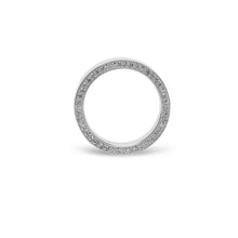 Hammered Finish Diamond Band