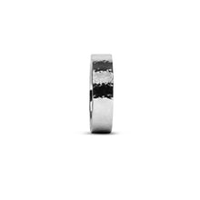 Hammered Finish Diamond Band